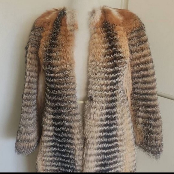 Vintage Norwegian Custom Blue Fox Fur Coat, Midi Length, Excellent Condition, - Picture 2 of 10